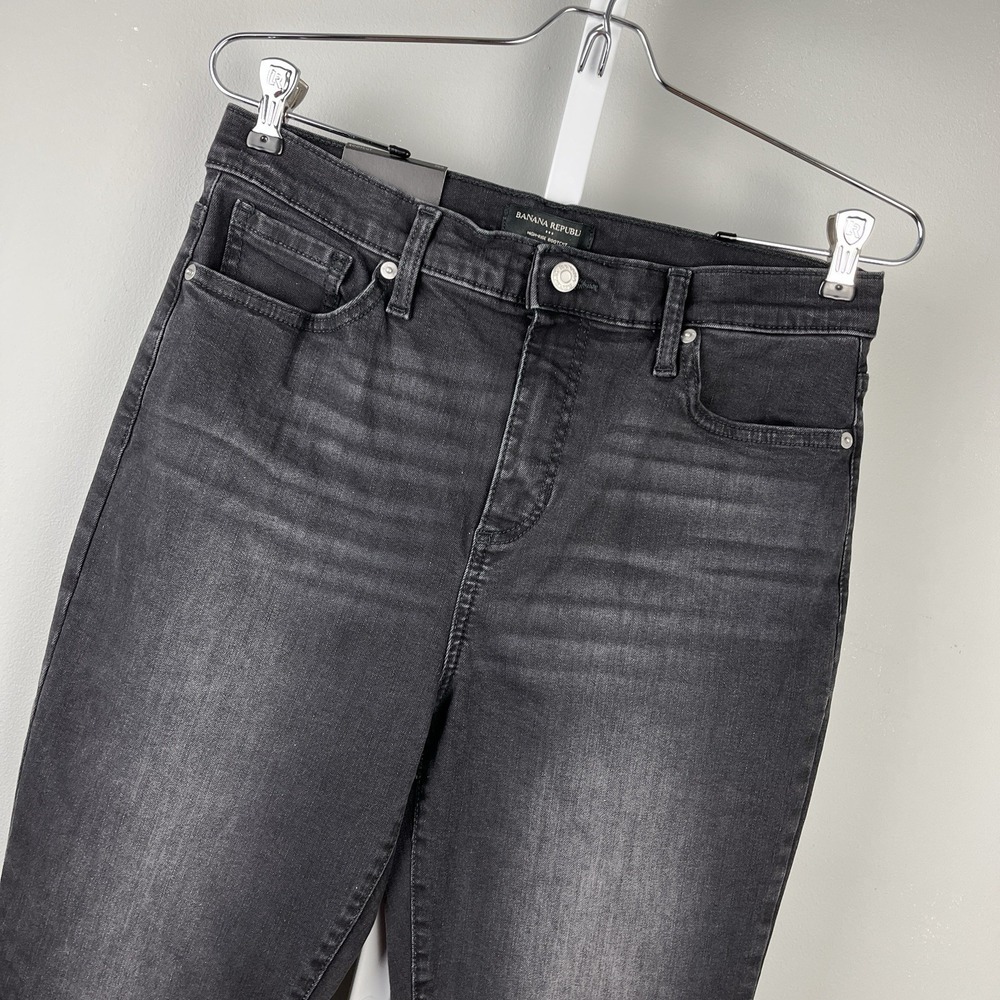 Banana‎ Republic Factory Black High Rise Boot Cut Jeans Womens 29/8 New NWT
